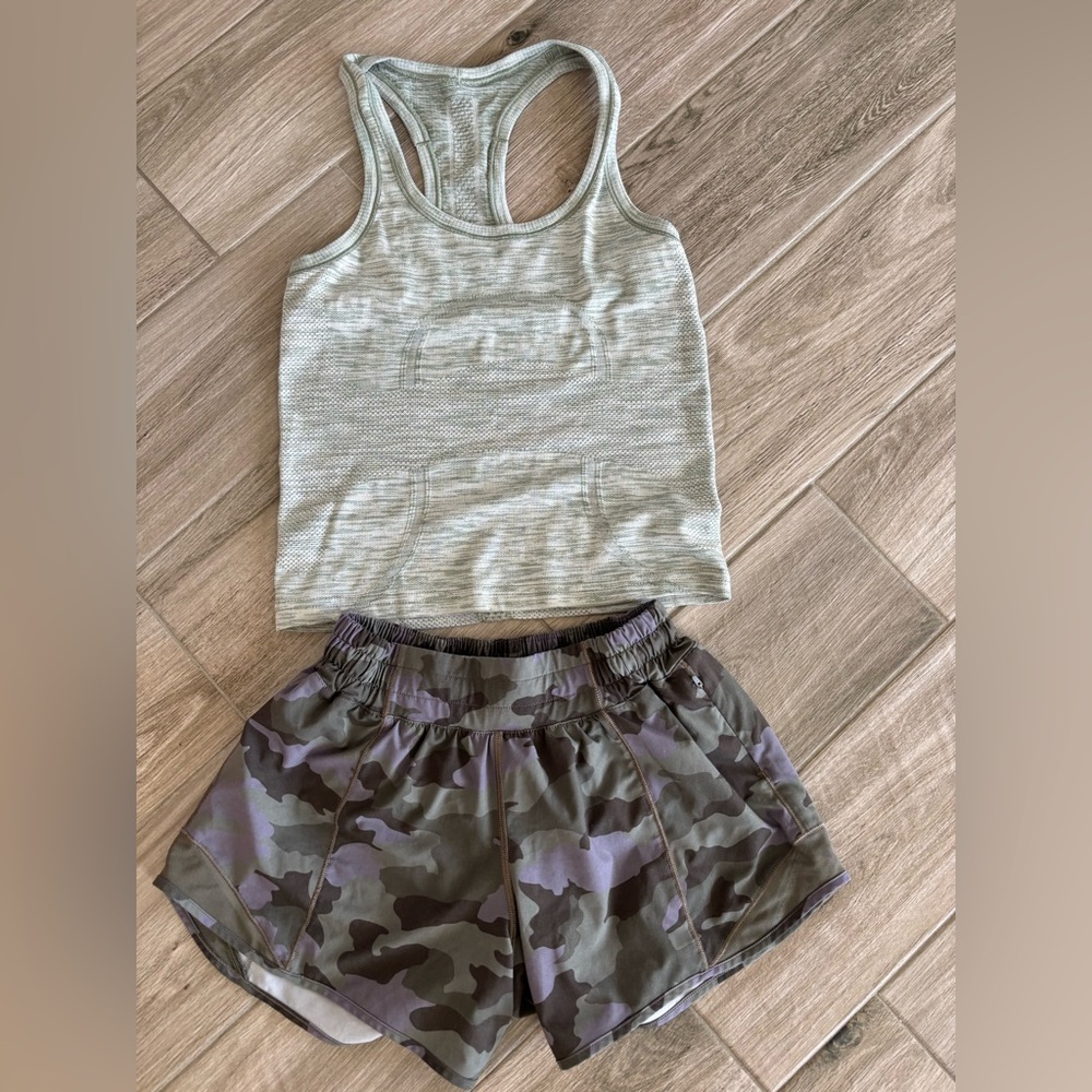 Lululemon shorts and swiftly tank bundle